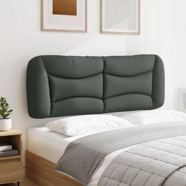 Kopfteil-Kissen Dunkelgrau 140 cm Stoff
