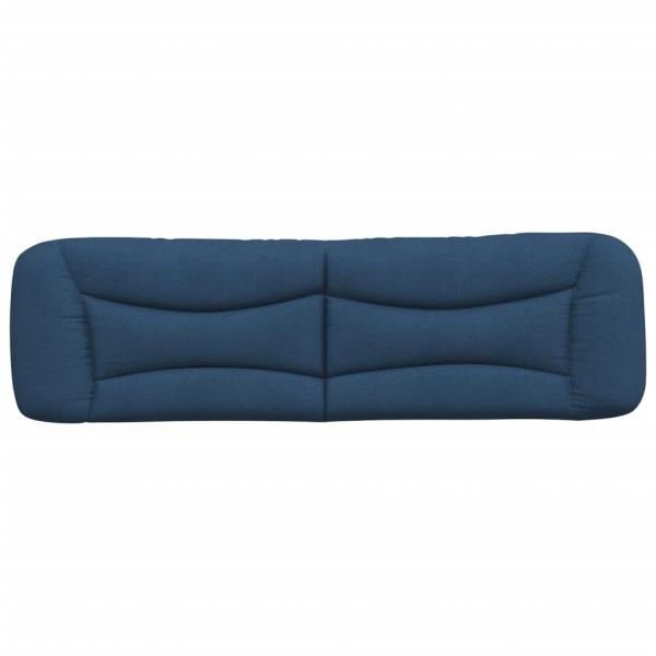Kopfteil-Kissen Blau 180 cm Stoff