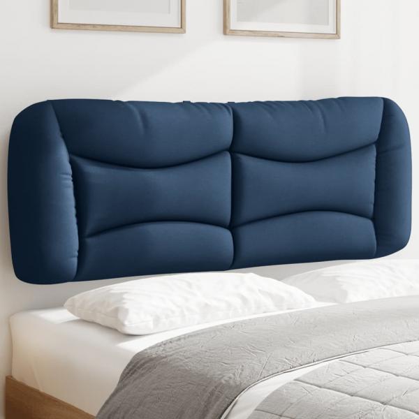 ARDEBO.de - Kopfteil-Kissen Blau 140 cm Stoff