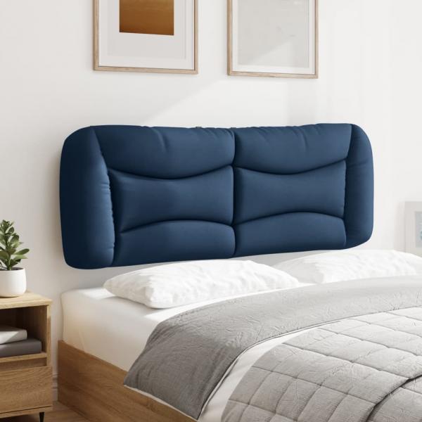 Kopfteil-Kissen Blau 140 cm Stoff