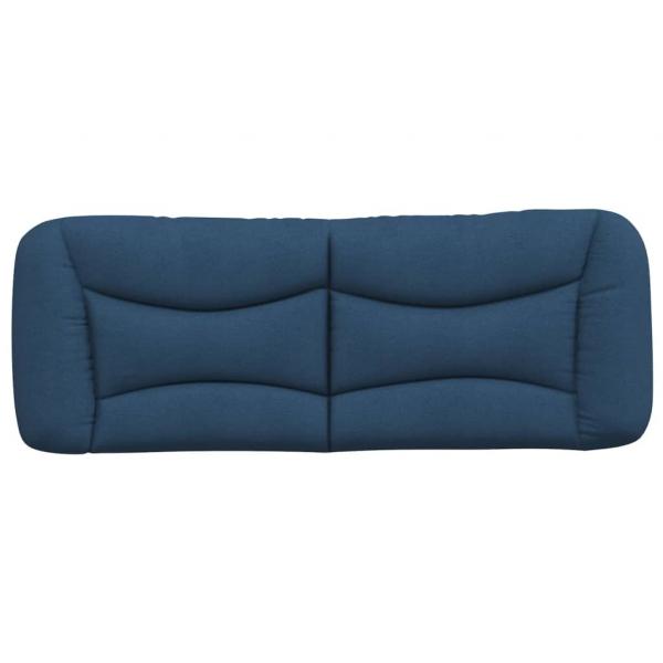 Kopfteil-Kissen Blau 140 cm Stoff