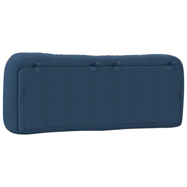 Kopfteil-Kissen Blau 140 cm Stoff