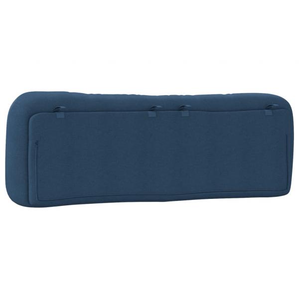 Kopfteil-Kissen Blau 160 cm Stoff