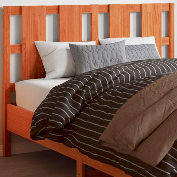 ARDEBO.de - Kopfteil Wachsbraun 135 cm Massivholz Kiefer