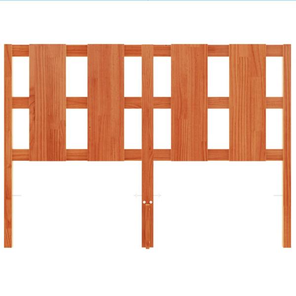 Kopfteil Wachsbraun 135 cm Massivholz Kiefer