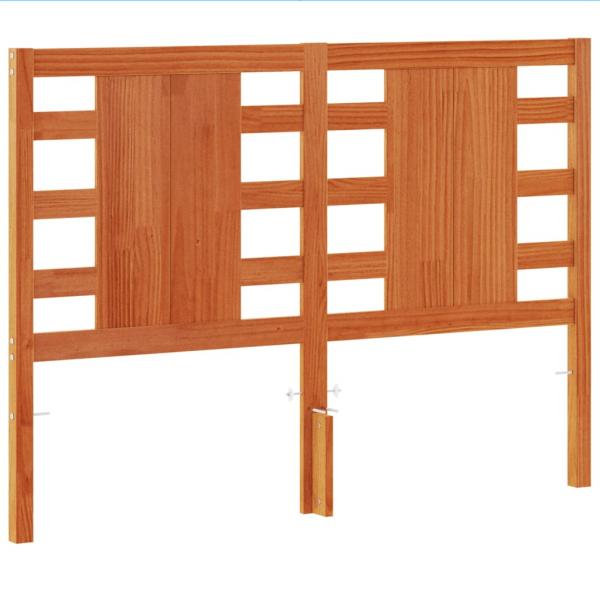 Kopfteil Wachsbraun 135 cm Massivholz Kiefer
