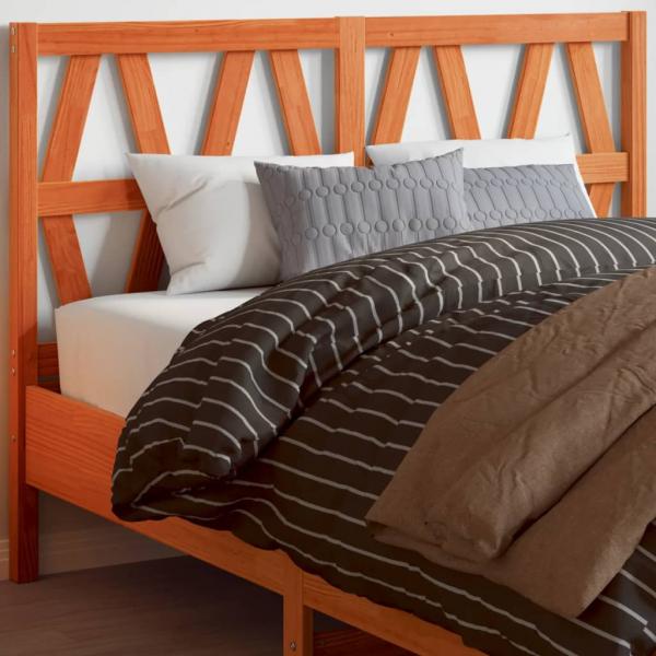 ARDEBO.de - Kopfteil Wachsbraun 160 cm Massivholz Kiefer