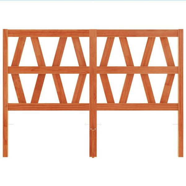 Kopfteil Wachsbraun 160 cm Massivholz Kiefer