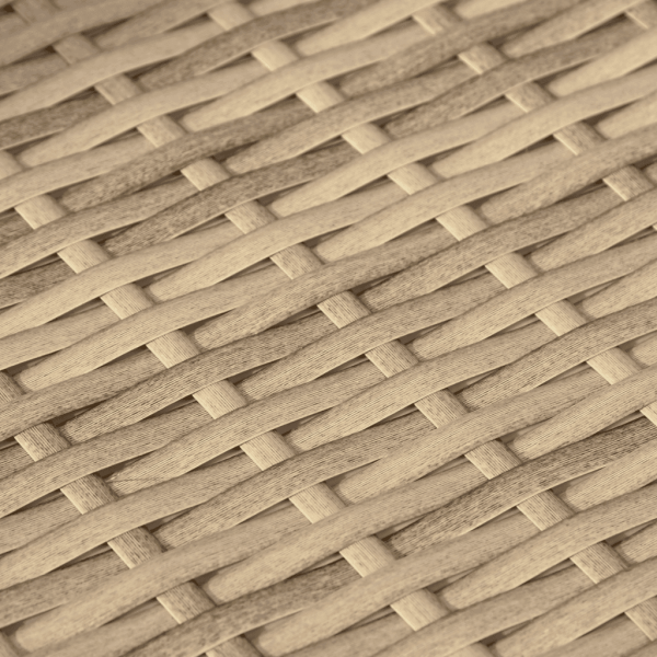 4-tlg. Garten-Sofagarnitur mit Kissen Beige Poly Rattan