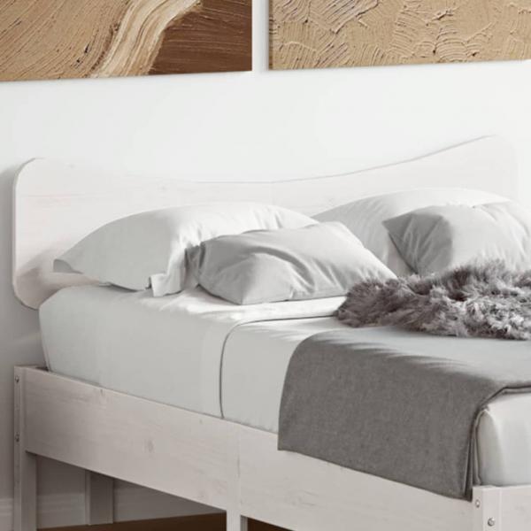 ARDEBO.de - Kopfteil Weiß 120 cm Massivholz Kiefer