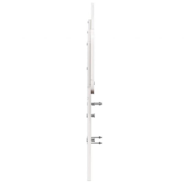 Kopfteil Weiß 120 cm Massivholz Kiefer