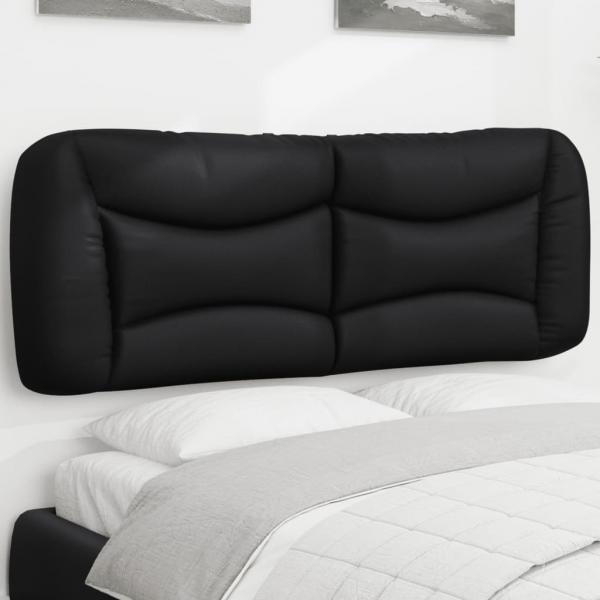 ARDEBO.de - Kopfteil-Kissen Schwarz 120 cm Kunstleder