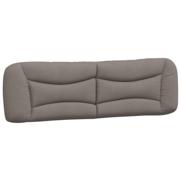 Kopfteil-Kissen Taupe 180 cm Stoff