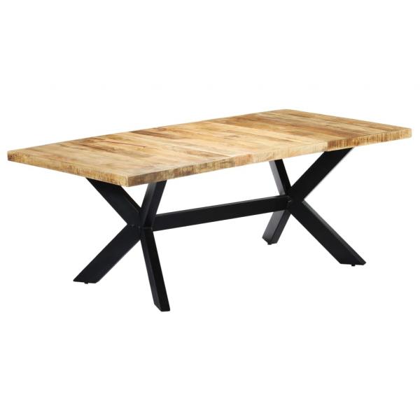 ARDEBO.de - Esstisch 200×100×75 cm Massivholz Mango