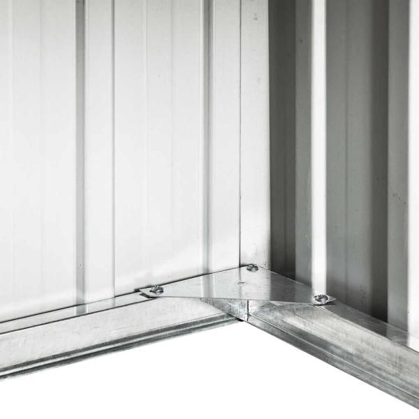 Rasenmäher Garage 92x97x63 cm Verzinkter Stahl Braun