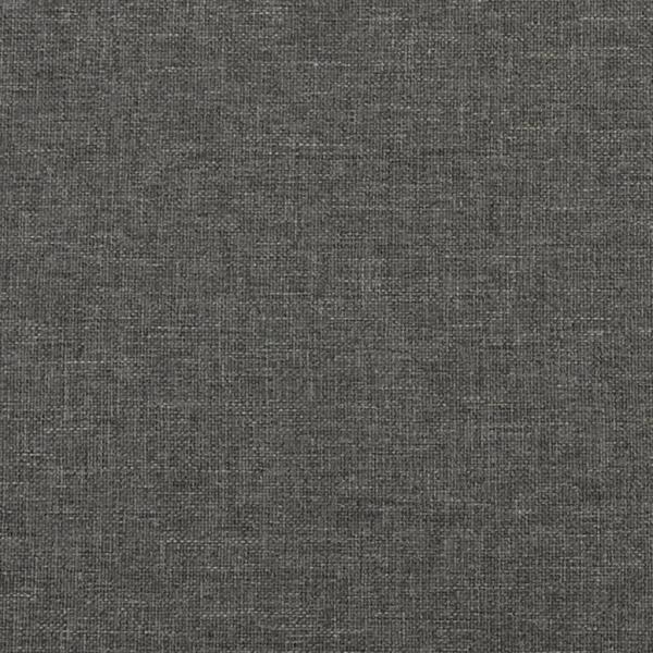 Boxspringbett mit Matratze Dunkelgrau 120x190 cm Stoff