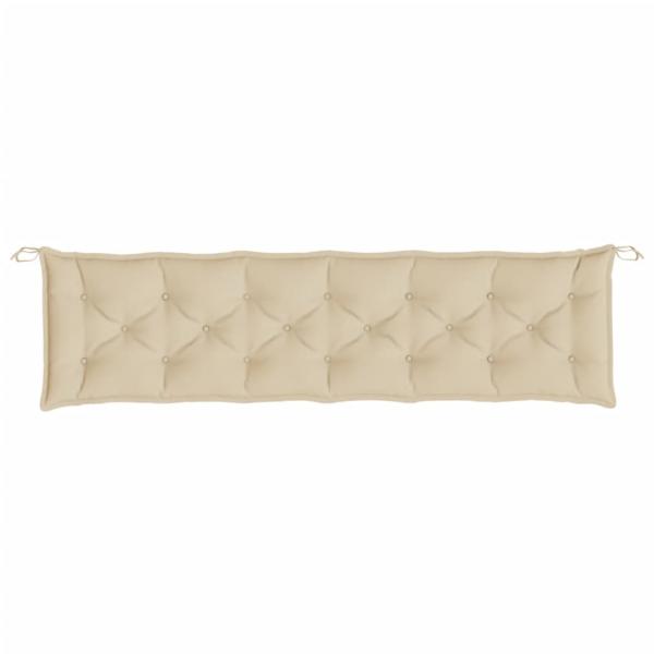 Gartenbank-Auflage Beige 200x50x7 cm Oxford-Gewebe