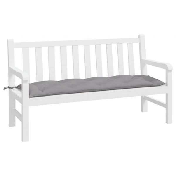 Gartenbank-Auflage Grau 150x50x7 cm Oxford-Gewebe