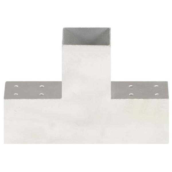 Pfostenverbinder 4 Stk. T-Form Verzinktes Metall 81 x 81 mm