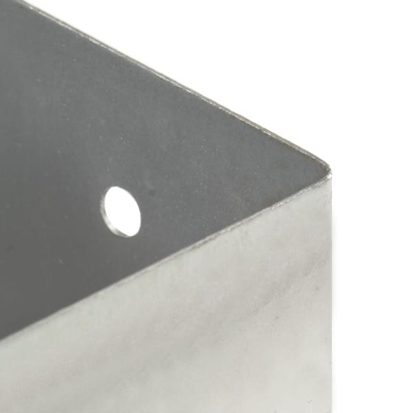 Pfostenanker 4 Stk. Verzinktes Metall 71 mm
