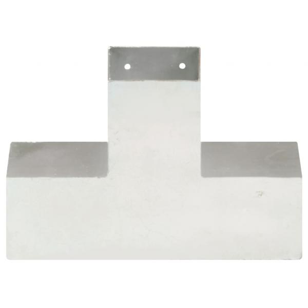 Pfostenverbinder X-Form Verzinktes Metall 91 x 91 mm