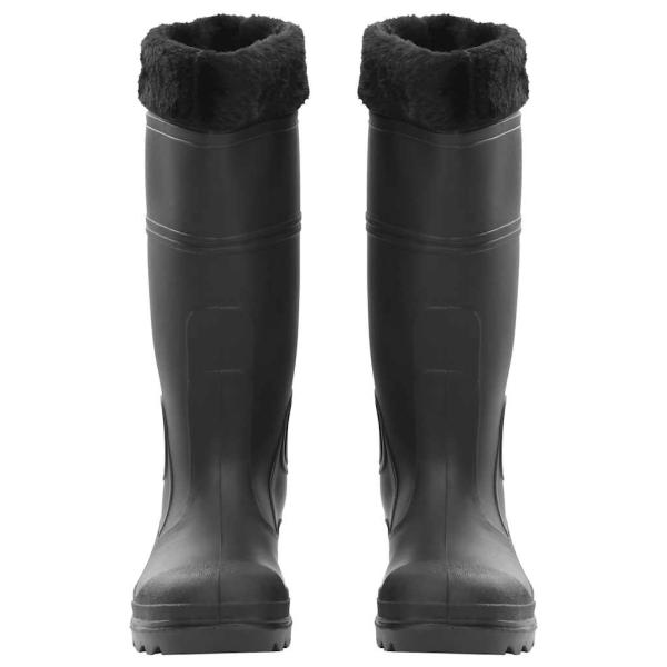 Gummistiefel mit Herausnehmbarem Innenfutter Schwarz Gr. 38 PVC