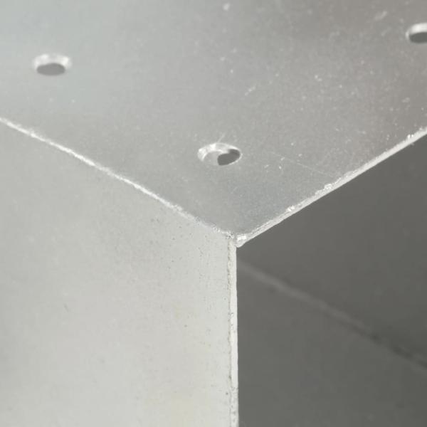 Pfostenverbinder 4 Stk. X-Form Verzinktes Metall 101 x 101 mm