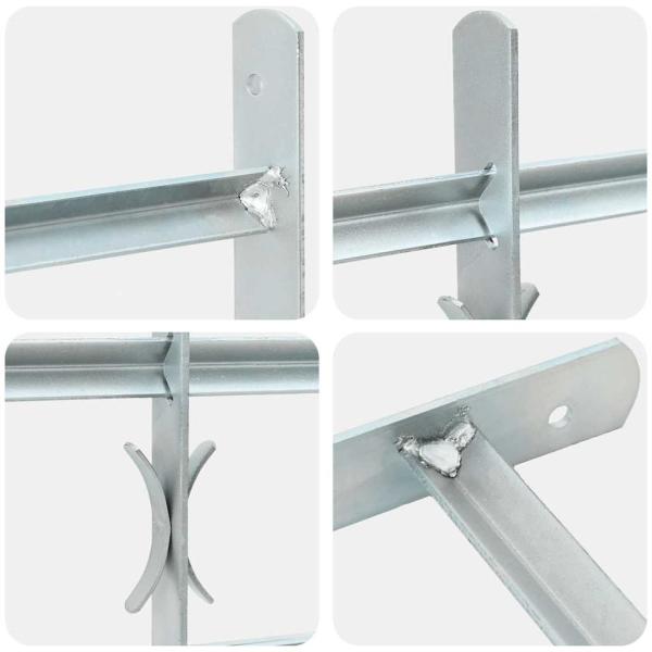 Fenstergitter Verstellbar mit 4 Querstäben 500-650 mm