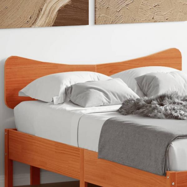 ARDEBO.de - Kopfteil Wachsbraun 135 cm Massivholz Kiefer