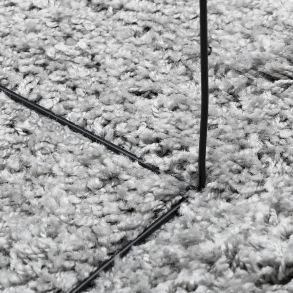 Shaggy-Teppich PAMPLONA Hochflor Modern Grau 100x200 cm