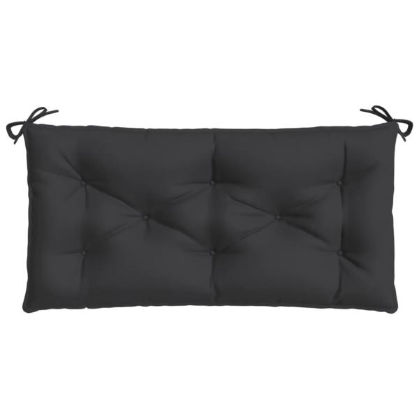 Gartenbank-Auflagen 2 Stk. Schwarz 100x50x7 cm Oxford-Gewebe