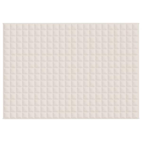 Gewichtsdecke Hellcreme 155x220 cm 11 kg Stoff