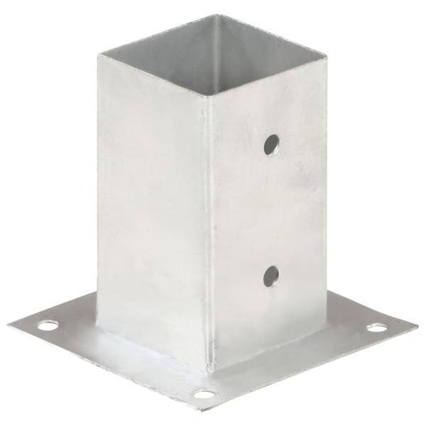 Pfostenanker 4 Stk. Verzinktes Metall 81 mm