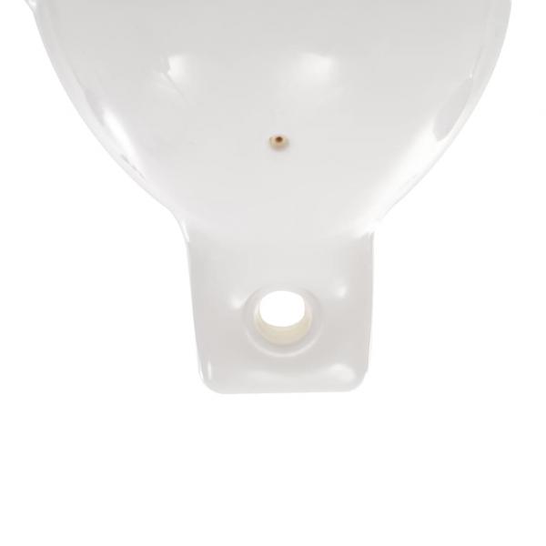 Bootsfender 4 Stk. Weiß 58,5 x 16,5 cm PVC
