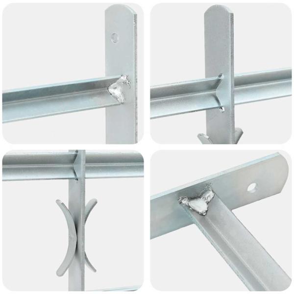 Fenstergitter Verstellbar mit 3 Querstäben 500-650 mm