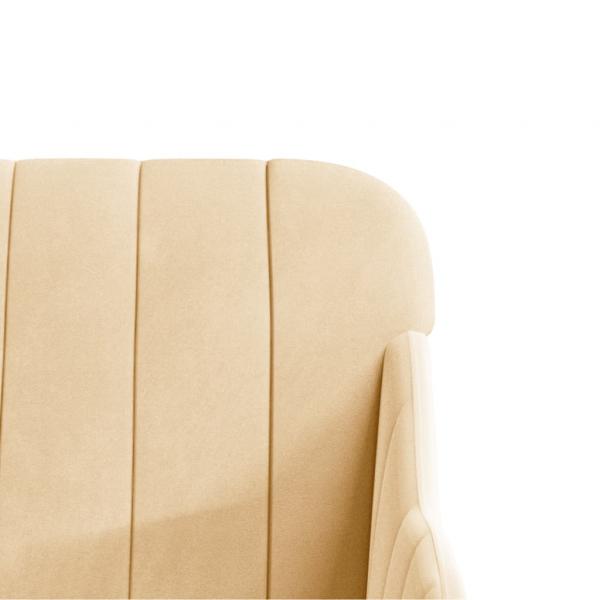 Sessel Creme 63x76x80 cm Samt