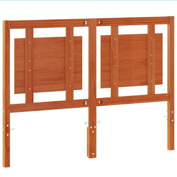 Kopfteil Wachsbraun 135 cm Massivholz Kiefer
