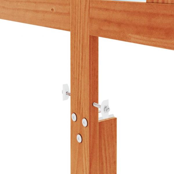 Kopfteil Wachsbraun 135 cm Massivholz Kiefer