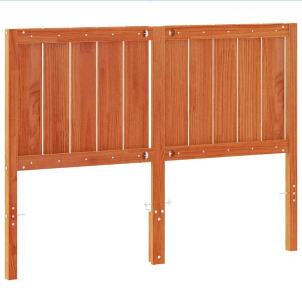 Kopfteil Wachsbraun 135 cm Massivholz Kiefer