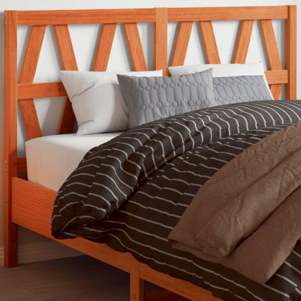 ARDEBO.de - Kopfteil Wachsbraun 135 cm Massivholz Kiefer