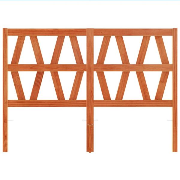 Kopfteil Wachsbraun 135 cm Massivholz Kiefer