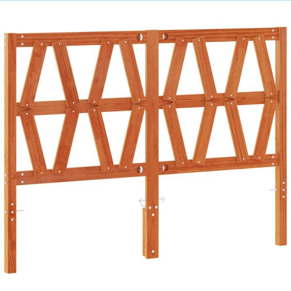 Kopfteil Wachsbraun 135 cm Massivholz Kiefer
