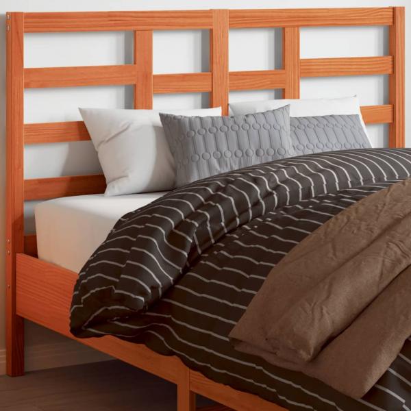 ARDEBO.de - Kopfteil Wachsbraun 135 cm Massivholz Kiefer