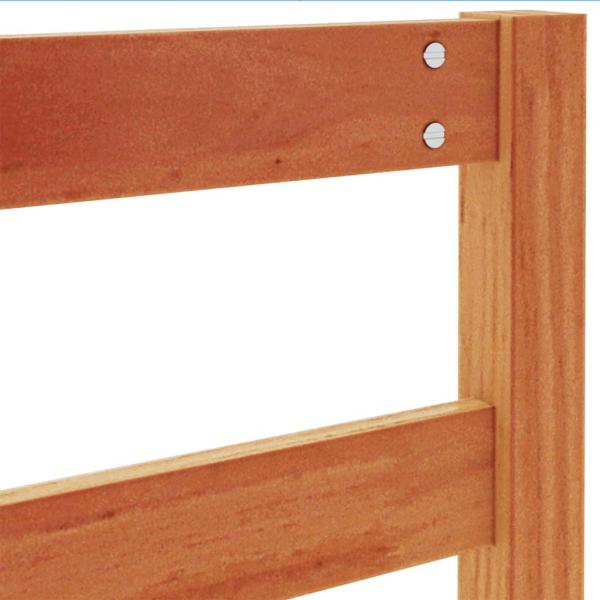 Kopfteil Wachsbraun 135 cm Massivholz Kiefer