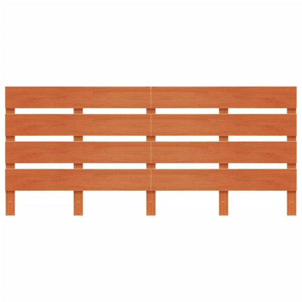 Kopfteil Wachsbraun 135 cm Massivholz Kiefer