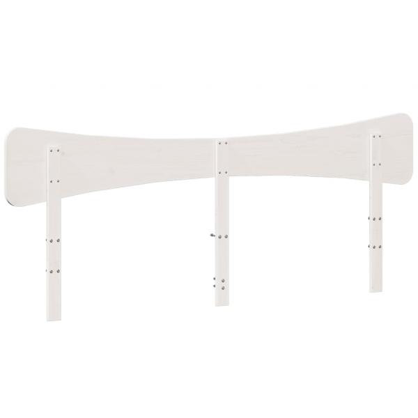 Kopfteil Weiß 200 cm Massivholz Kiefer