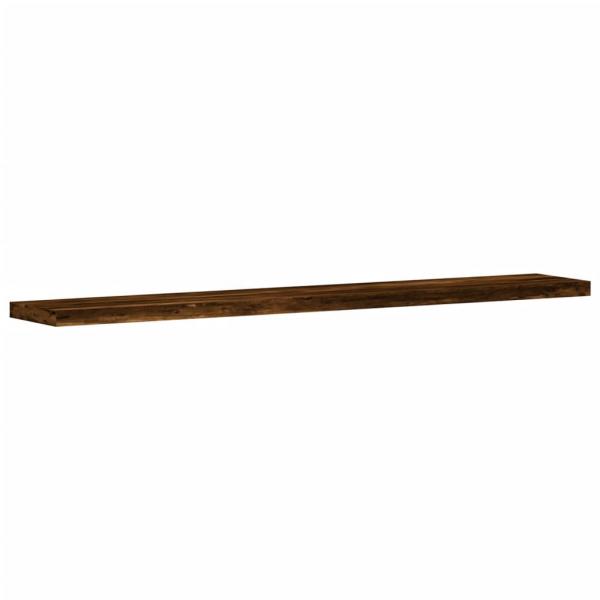 Wandregale 4 Stk. Räuchereiche 60x10x1,5 cm Holzwerkstoff