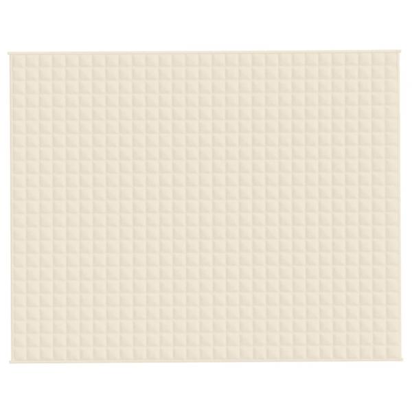 Gewichtsdecke Hellcreme 235x290 cm 11 kg Stoff