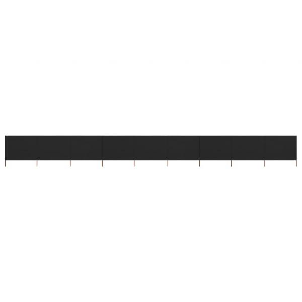 ARDEBO.de - 9-teiliges Windschutzgewebe 1200 x 160 cm Schwarz