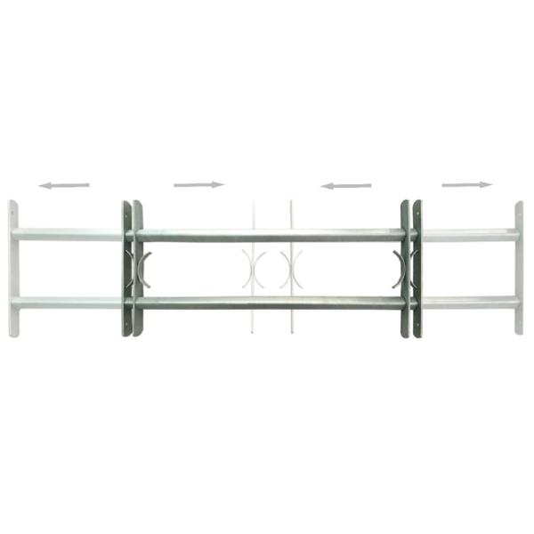 Fenstergitter Verstellbar für Fenster 2 Stk. 1000-1500 mm 